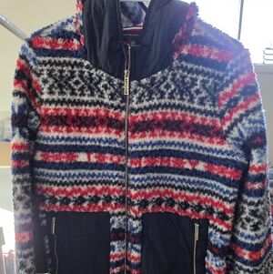 Tommy Hilfiger Red and Blue Patterned Jacket